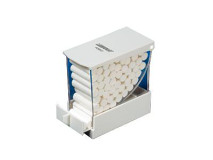 Lunamat distributeur de rouleaux de coton Luna en plastique blanc  img