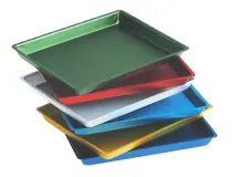 Anodised aluminium Tray (Size 20 x15 x 2 cm) grey img