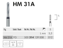 HM 31 A FG 012 fraise en carbure de tungstène img