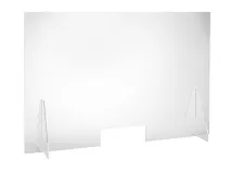  Balie/bureau scherm in polycarbonaat 67 x 119 x 0,6 cm img