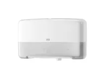 Tork Twin Mini Jumbo Toilet Roll Dispenser T2 (wit) img