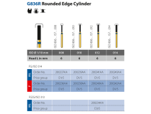 Diatech G836R Cylindrique à angle modifié ML FG 010 instrument diamanté img