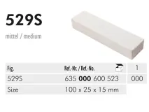 529 S diamantreinigingssteen sintered 100 x 25 x 15 mm img