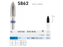 S 862 HP 031 diamantinstrument sintered img