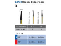 Diatech G847R Rounded Edge Taper ML FG 018 diamantinstrument img