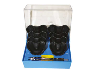 Afdruklepels Border-Lock autoclaveerbare afdruklepel bovenkaak betand assortiment met opbergdoos img