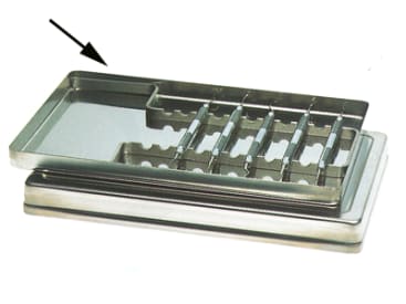 Trays pour rangement dentaires Acier inoxydable Plateau (Format 28 x18 x 1,9 cm) img