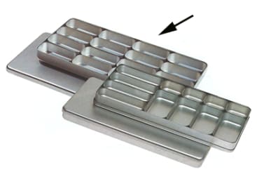 Tubs en dozen Compartment Box 16 removable comp. (Size 22 x 10,5 x 2 cm) img