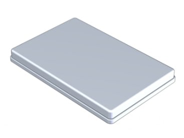 Trays pour rangement dentaires Aluminium anodisé couvercle (Format 28 x 18 x 1,9 cm) gris img