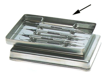 Trays pour rangement dentaires Acier inoxydable Plateau (Format 18 x14 x 1,9 cm) img