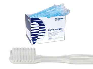 Brosses à dents Happy Morning brosse à dents à jeter sans dentifrice  img
