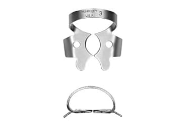 Cofferdam / rubberdam - klemmen Rubberdamklem Lower molar Satin Steel img