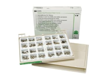 Roestvrijstalen kronen Kronen Ni-Chro Permanent Crown assortiment  img