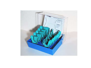 Afdruklepels Border-Lock vervormbare disposable afdruklepel onbetand assortiment met opbergdoos img