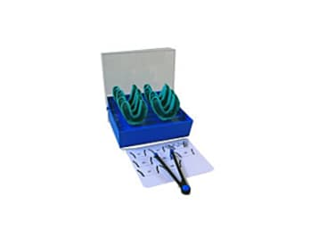 Afdruklepels Border-Lock vervormbare disposable afdruklepel onderkaak betand assortiment met opbergdoos img