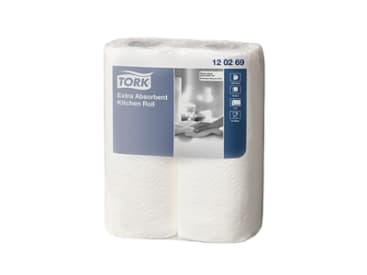 Tandheelkundige handdoeken voor wegwerpgebruik Tork Extra Absorbent Kitchen Roll (2-laags) img