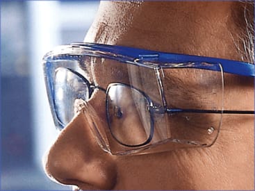 Equipement de protection individuelle et vêtements chirurgicaux Hager iSpec® Fit OTG Lunettes de protection, bleu img