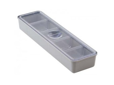 Tubs en dozen Bak voor kleine artikelen, met deksel - lang img