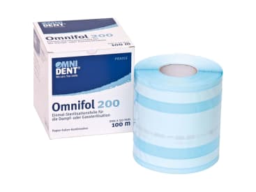 Sterilisatiezakjes / sterilisatierollen / sterilisatiepapier Omnifol 200 sterilisatierol 200 x 50 mm (trays) img