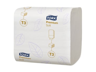 Toiletpapier Tork Soft Folded Toilet Paper Premium T3 (2-laags) img