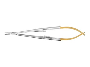 Porte-aiguilles Porte-aiguille Castroviejo 16cm LiquidSteel avec des incrustations de métal dur img