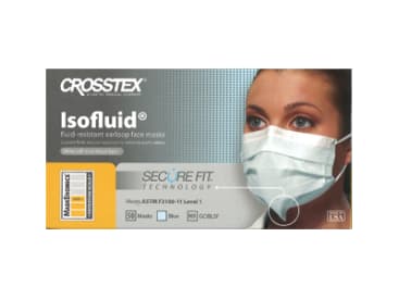 Masques chirurgicaux dentaires Isofluid earloop mask secure fit mask technology blue img