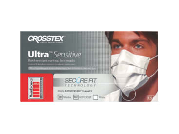 Masques chirurgicaux dentaires Ultra sensitive earloop mask w/secure fit mask technology white img