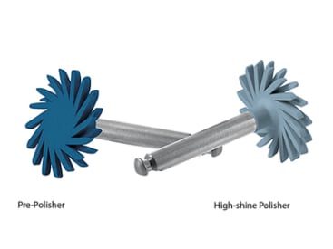 Tandheelkundige polijstschijven TWIST DIA for composite pre-polisher donkerblauw 10 mm  img