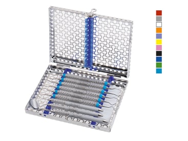 Cassette DIN 1/2 pour 10 instruments  vert  img