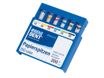 Pointes de papier absorbantes pour endodontie Paper points ISO img