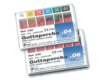 Gutta-percha pour obturation radiculaire Pointes gutta percha .06 img