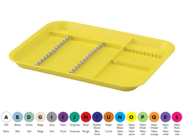 Tandheelkundige opbergtrays B-Lok Divided Tray img