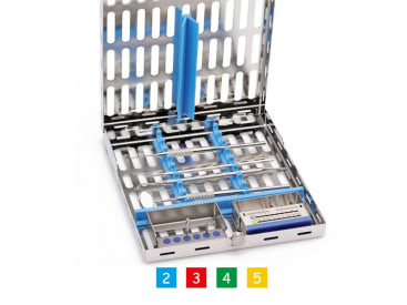 Cassettes pour le stockage des instruments Cassette inox 28x18 img