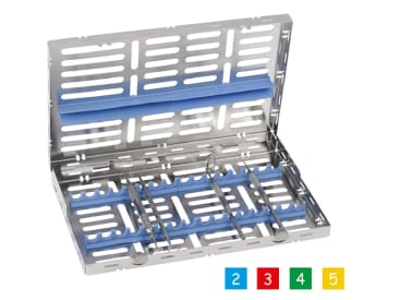 Cassettes pour le stockage des instruments Cassette inox 28x18 img