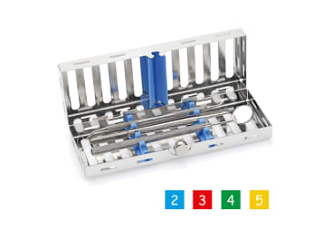 Cassettes pour le stockage des instruments Cassette inox 18x7 img