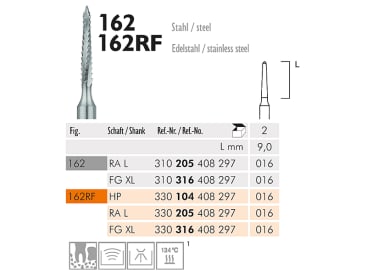 162 RF HP 016 instrument en acier inoxydable chirurgical img