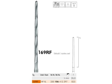 Staalboren 169 RF HP XL 023 chirurgisch staalinstrument inox img
