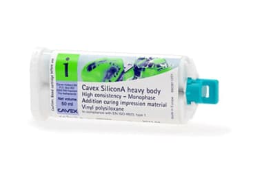 Silicones par addition pour empreintes dentaires Cavex SiliconA Heavy Body (vert)  img