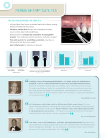 Suture dentaire pour dentistes Perma Sharp sutures PGA #6-0A/C-22 Inversée 3/8 cercle img