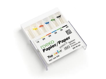 Papierpunten voor tandheelkunde Roeko ISO Top-Color papierpunten img