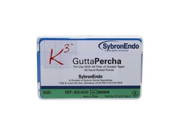 Gutta-percha pour obturation radiculaire K3 Gutta Percha taper.04 img