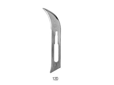 Scalpels en scalpelheften Lames de bistouri stériles No. 12D img