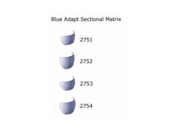 Tandheelkundige sectionale matrijzen Adapt blue sectionele matrijzen ø0,05mm img