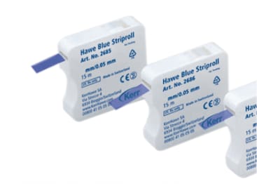 Matrijsband op rol Striproll blue dispenser 15m img