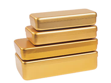 Tubs en dozen ALUMINIUM BOX GEEL img
