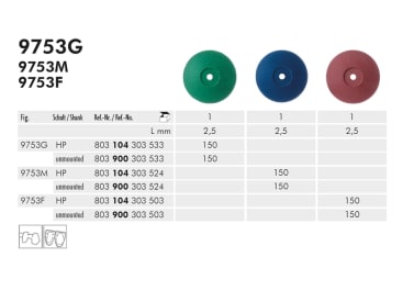 Disques de polissage dentaire 9753 disc à polir (diamond impregnated) img