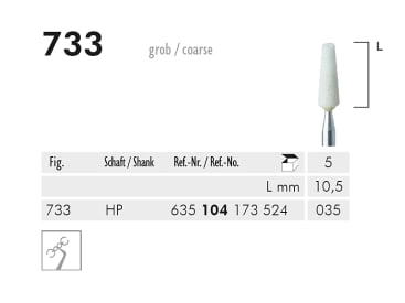733 HP pointe à polir (white, hard) img