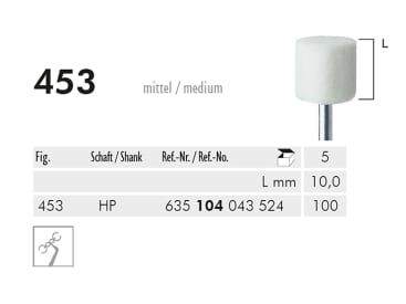 453 HP pointe à polir (white, hard) img