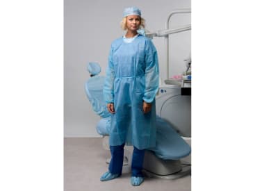 Persoonlijke beschermingsmaterialen en OP kleding Schort chirurgie met elastische polsbandjes (lengte 120 cm) steriel img