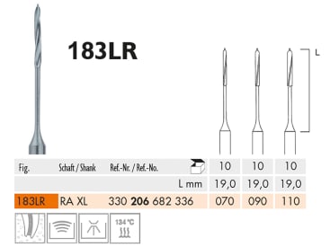 Fraises endodontiques 183 LR fraise endo "Peeso" img